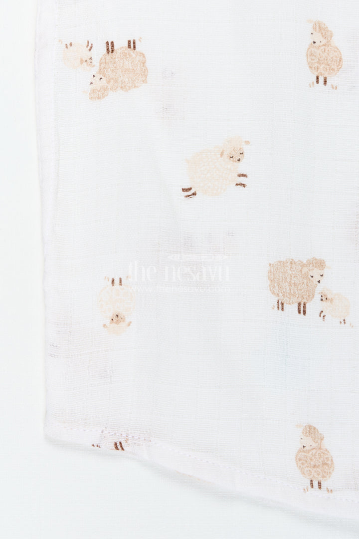 Elephant Print Shirt Boys in Muslin Cotton with Digital Safari-Themed Pattern for Comfortable Everyday Wear