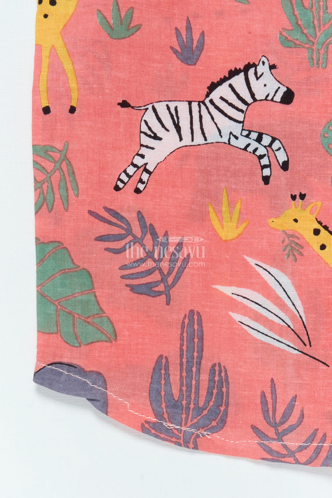 Boys Cotton Shirt with Animal Safari Print for Playdates and Casual Fun