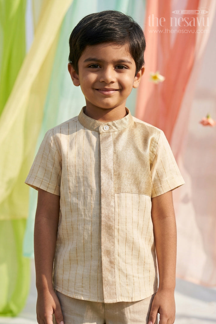 Boys Silk Shirt for Festive Gatherings and Cultural Events