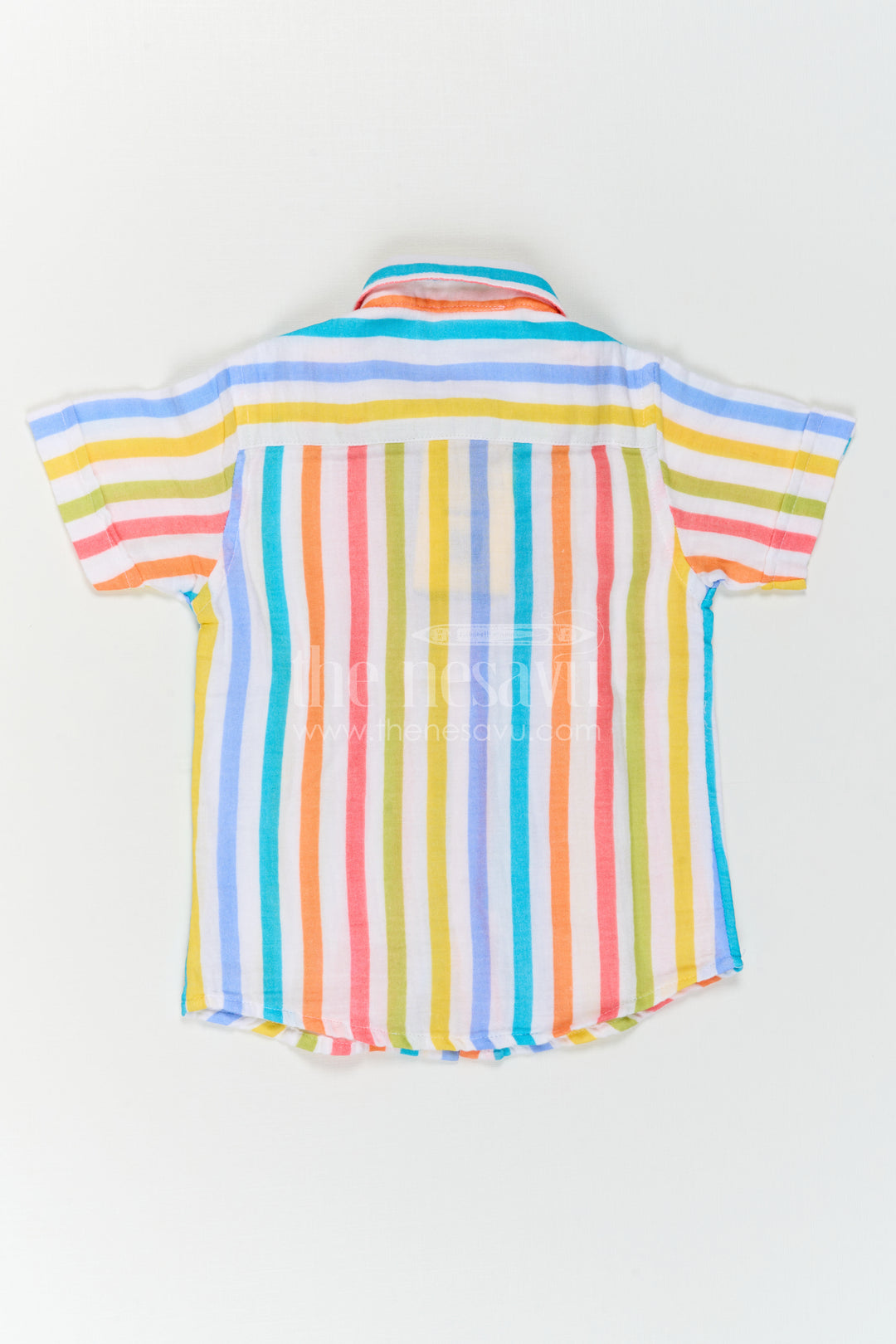 Boys Striped Cotton Shirt for Casual Outings and Summer Wear
