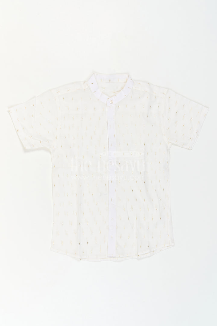 Boys Cotton Shirt for Festive Wear and Special Occasions