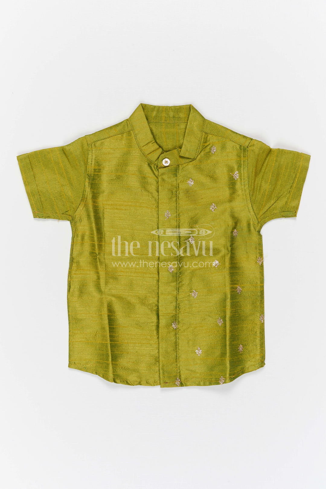 Boys Silk Shirt for Festive Occasions and Traditional Functions