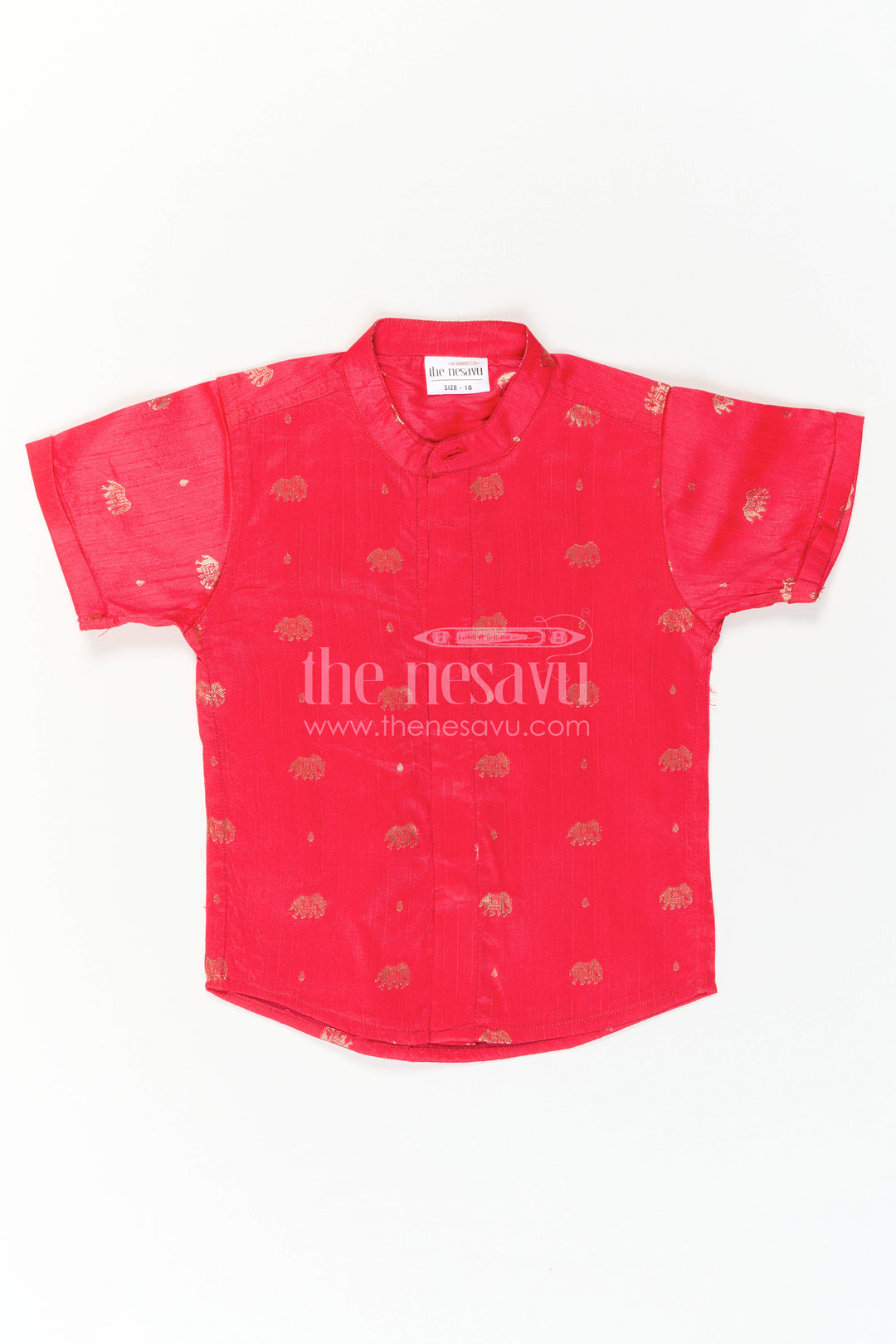 Boys Traditional Silk Shirt for Festive Photos and Cultural Events