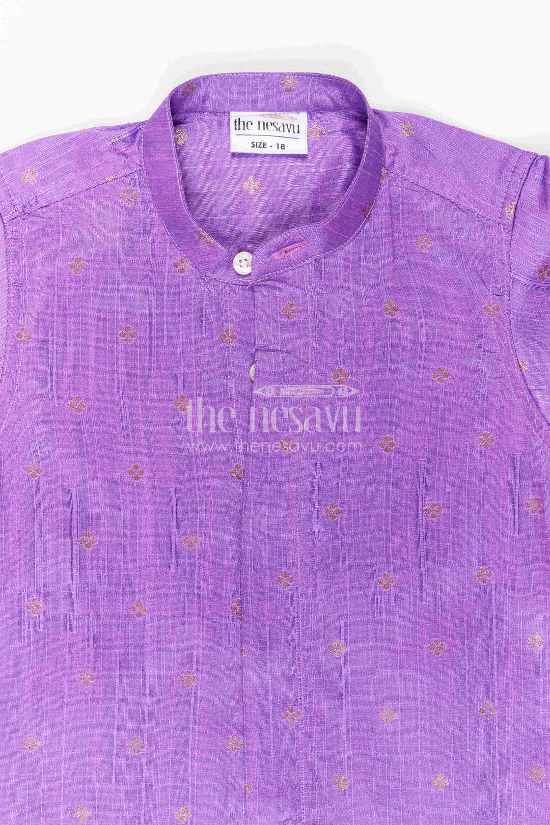 Boys Festive Silk Shirt for Temple Visits and Special Occasions