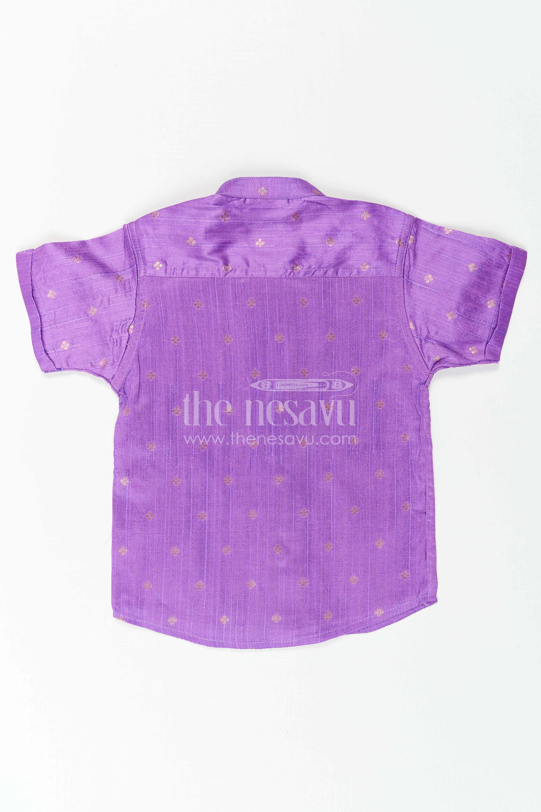 Boys Festive Silk Shirt for Temple Visits and Special Occasions