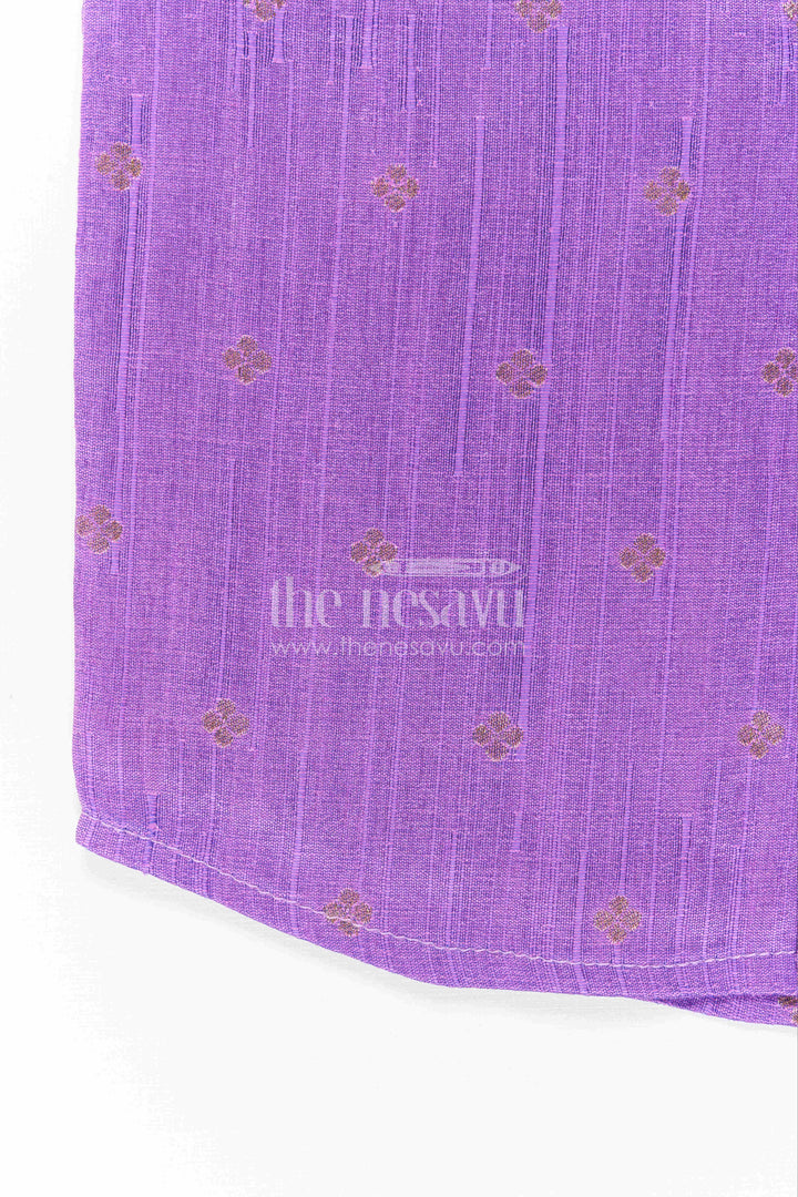Boys Festive Silk Shirt for Temple Visits and Special Occasions
