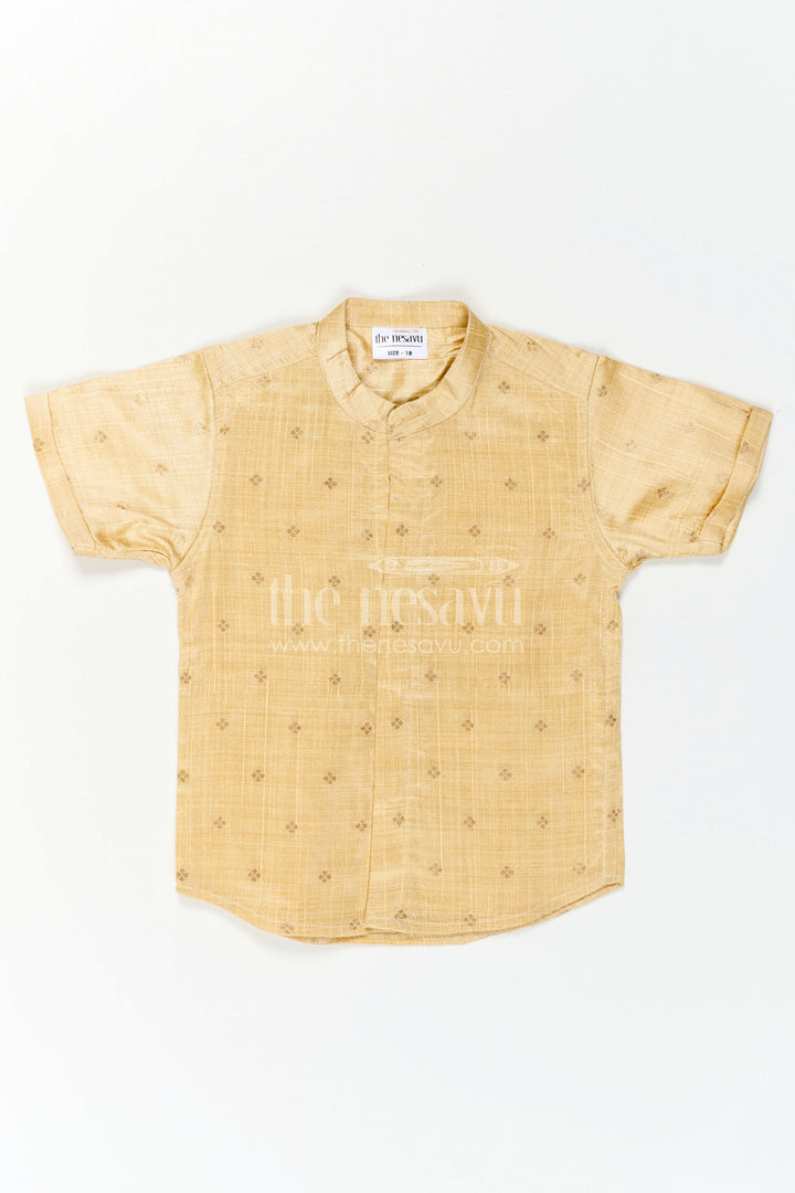 Boys Ethnic Silk Shirt for Traditional Ceremonies and Festive Dressing