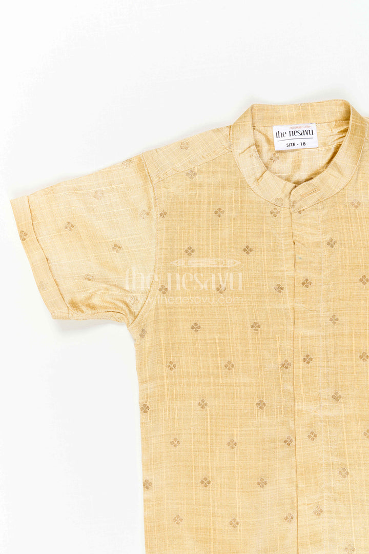 Boys Ethnic Silk Shirt for Traditional Ceremonies and Festive Dressing