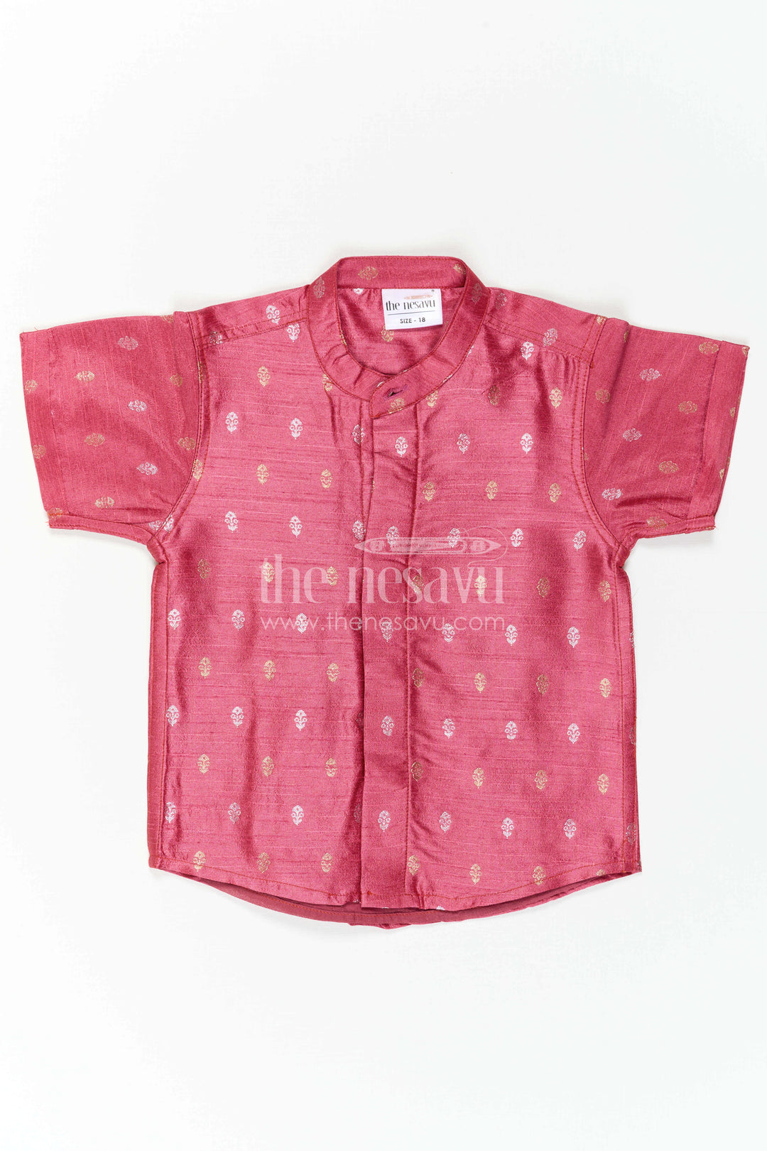 Boys Traditional Silk Shirt for Festive Photos and Cultural Programs