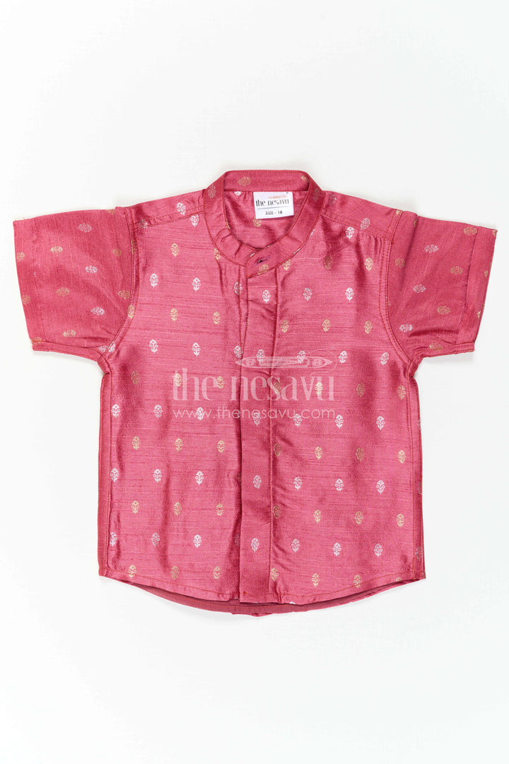 Boys Traditional Silk Shirt for Festive Photos and Cultural Programs