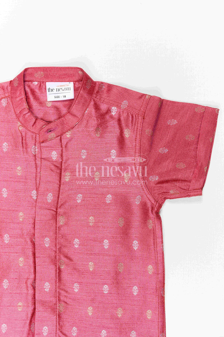 Boys Traditional Silk Shirt for Festive Photos and Cultural Programs