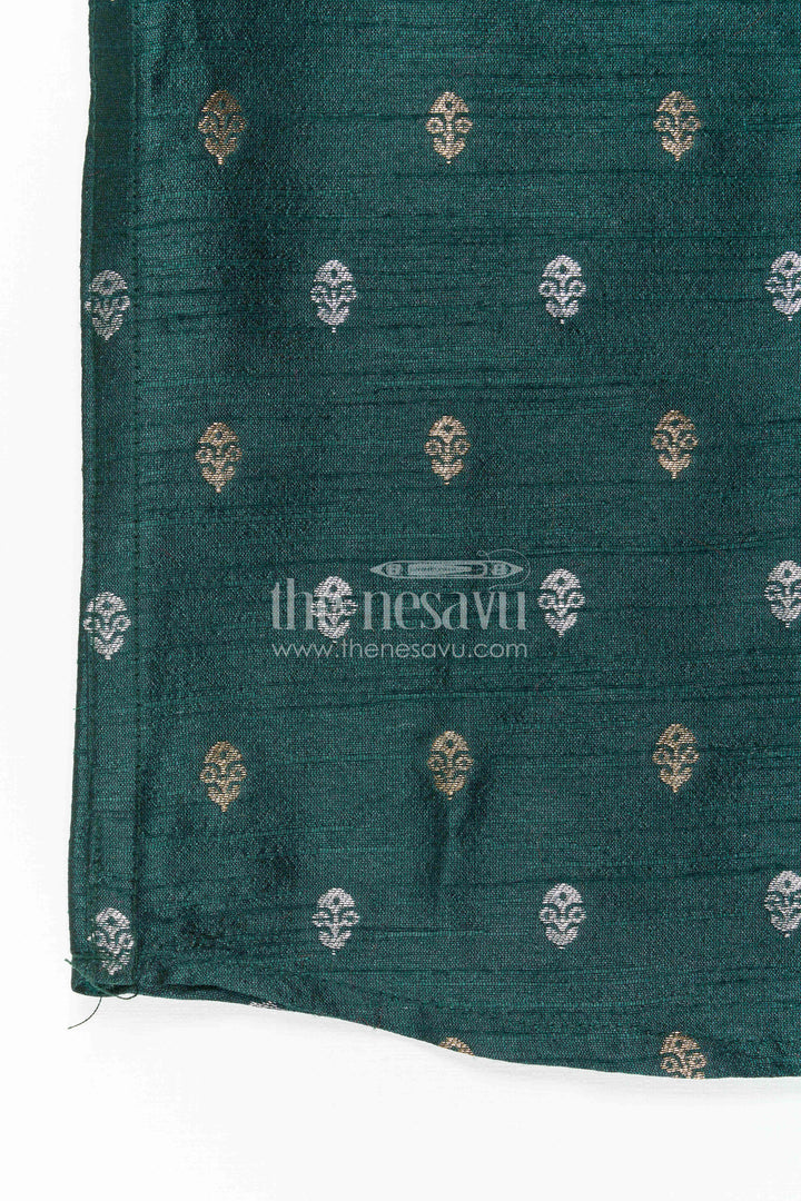 Boys Ethnic Silk Shirt for Festive Traditions and Temple Celebrations