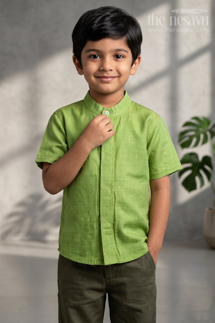 Boys Cotton Shirt for School Events and Family Celebrations