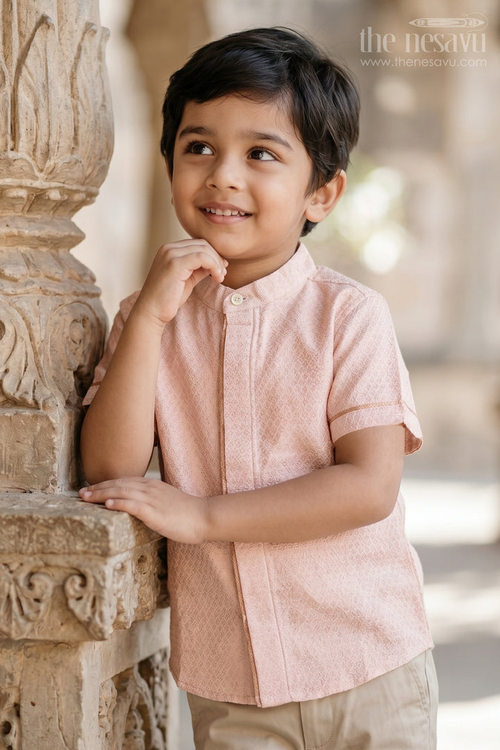 Boys Casual Festive Shirt for Family Visits