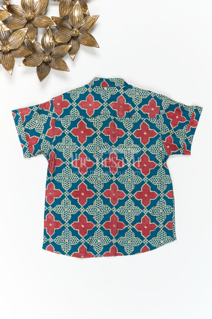 Boys Printed Shirt for Festive Holiday Outings
