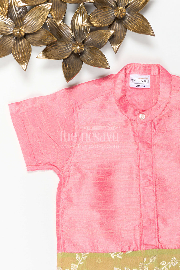 Boys Raw Silk Shirt for Festive Family Functions and Cultural Celebrations