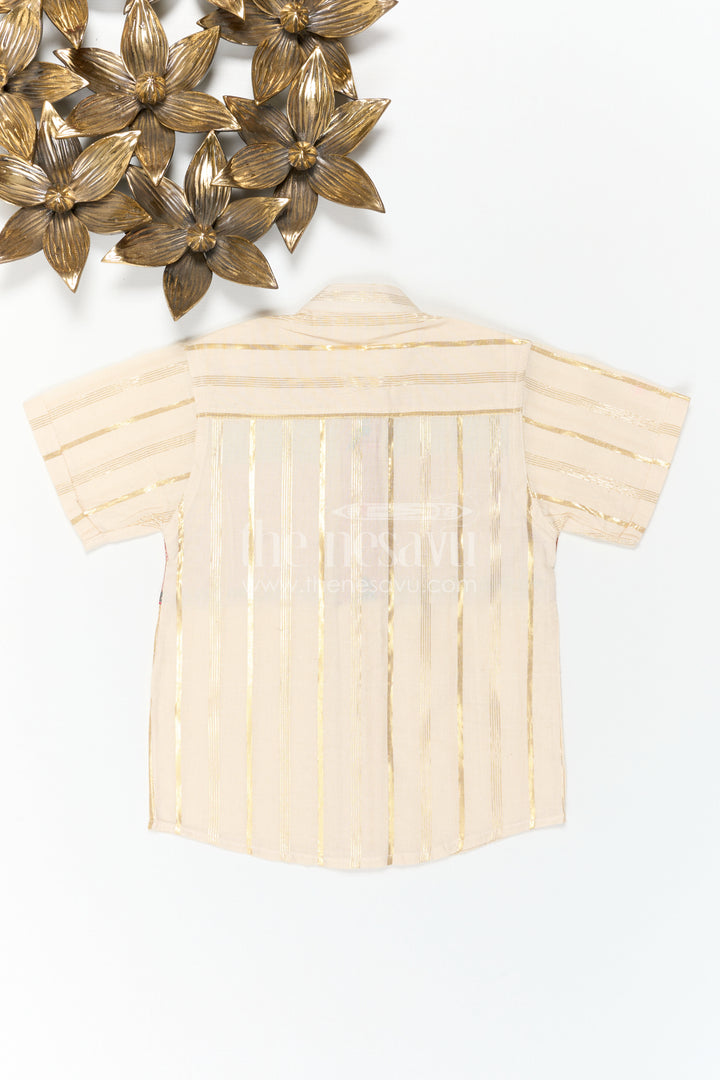 Boys Cotton Shirt for Ethnic Day Celebrations and Festive Gatherings