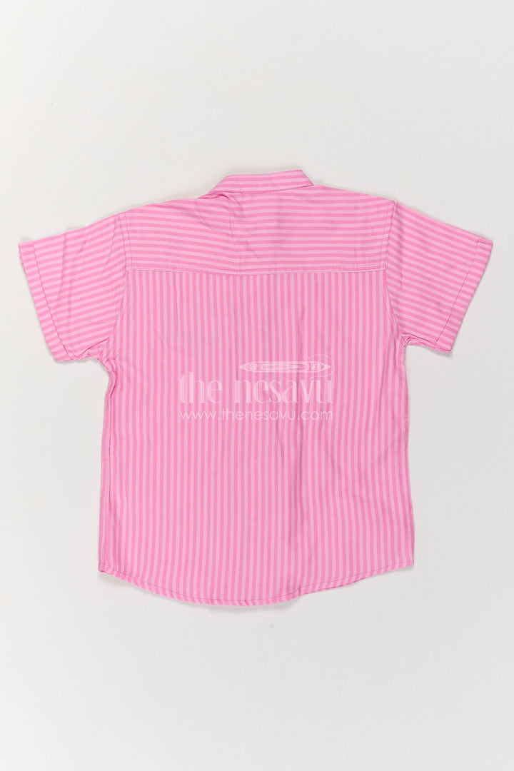 Boys Shirt for Kids in Pink with an Occasion Ready Finish