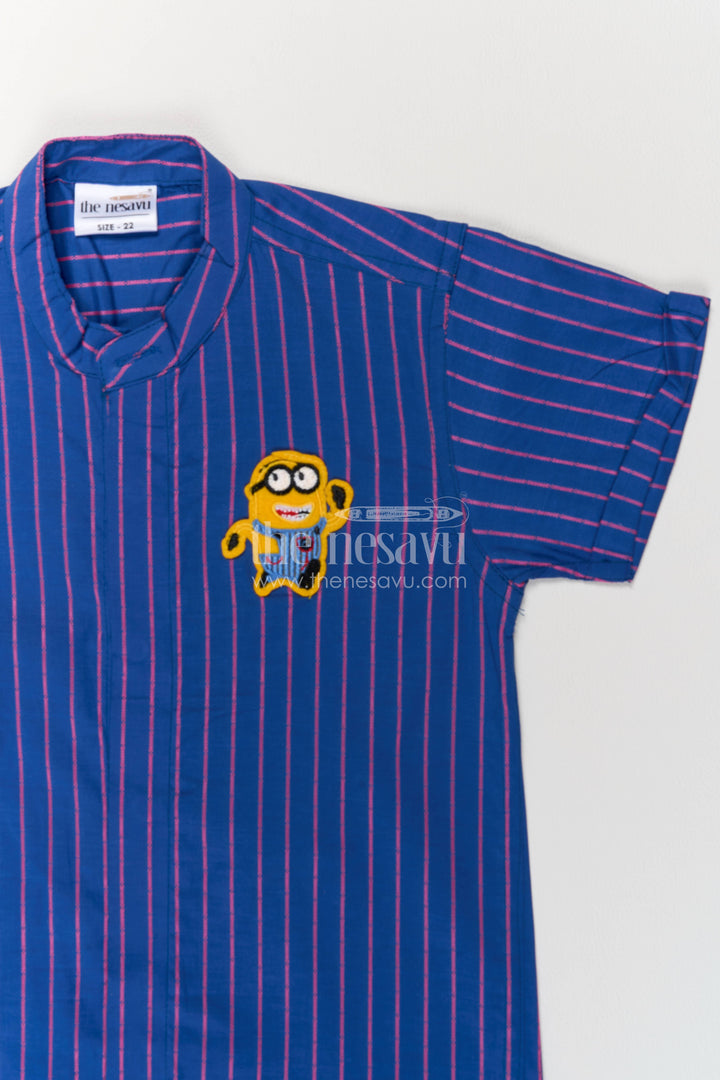 Boys Casual Shirt in Blue for Celebrations and Photos