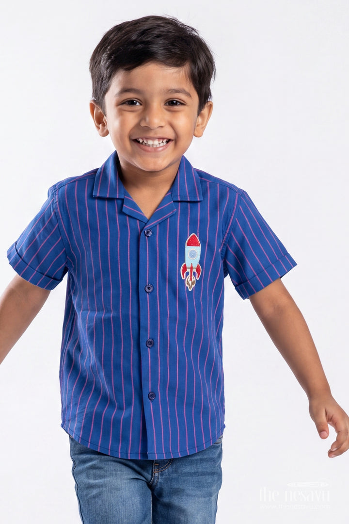 Boys Cotton Shirt with Smart Tailoring for Family Functions