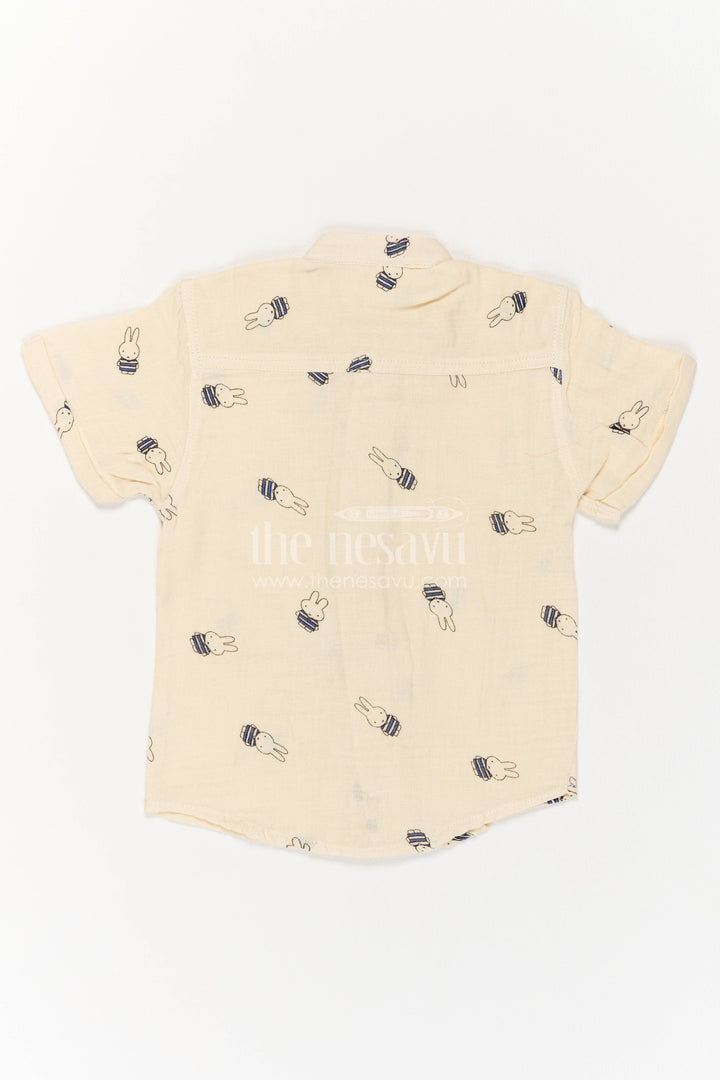Boys Casual Shirt with Digital Print for Weddings and Parties