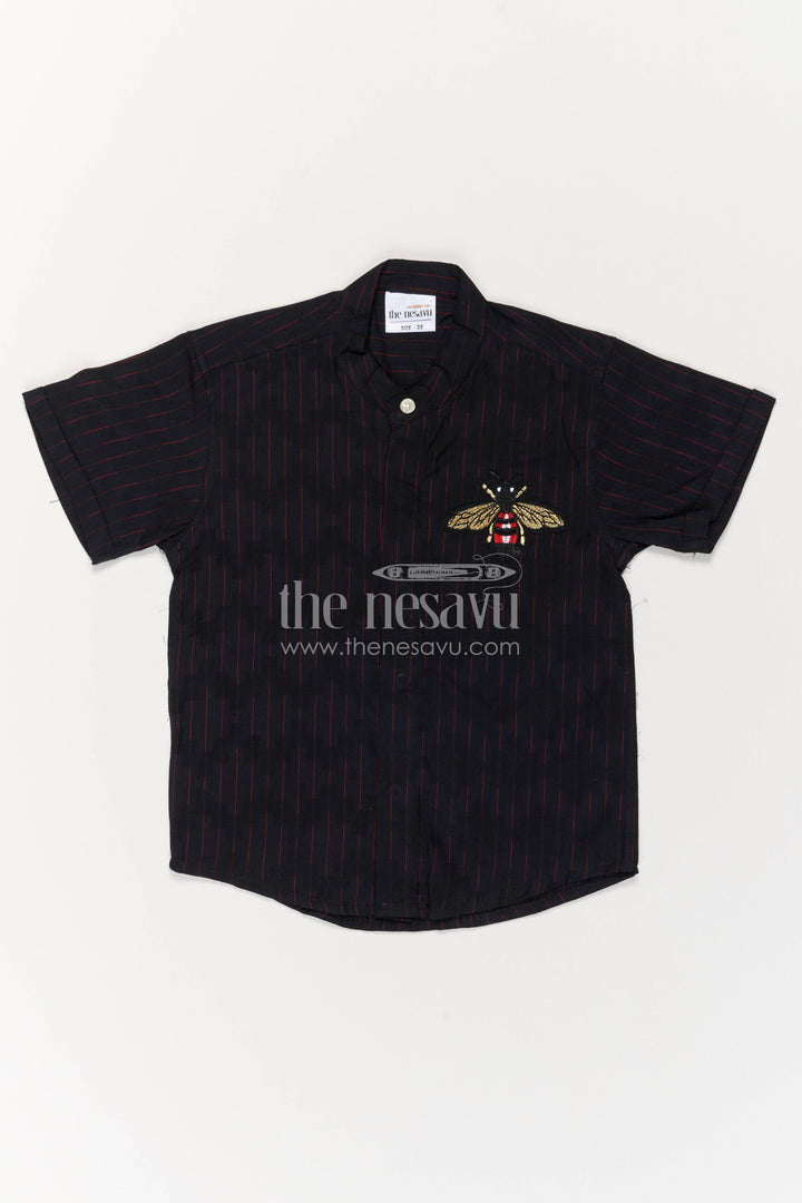 Boys Casual Shirt in Black for Milestone Days