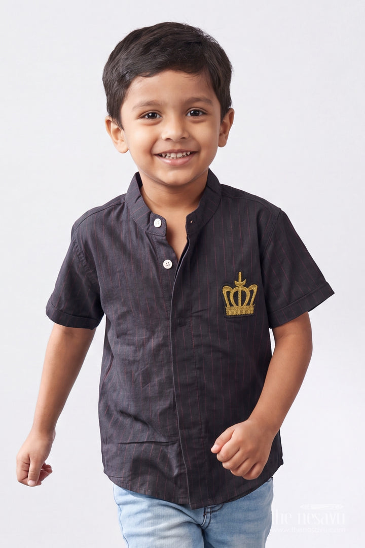 Boys Shirt for Kids with Smart Tailoring for Festive Occasions
