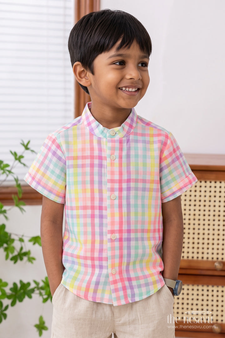 Boys Shirt for Kids in Multicolor with an Occasion Ready Finish