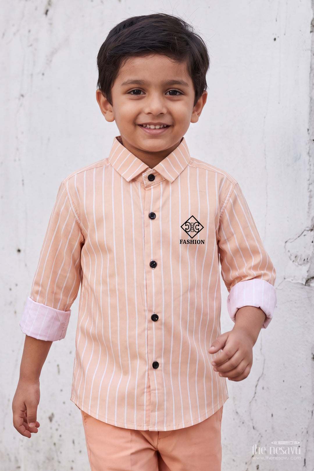 Boys Shirt for Kids in Yellow for Traditional Events