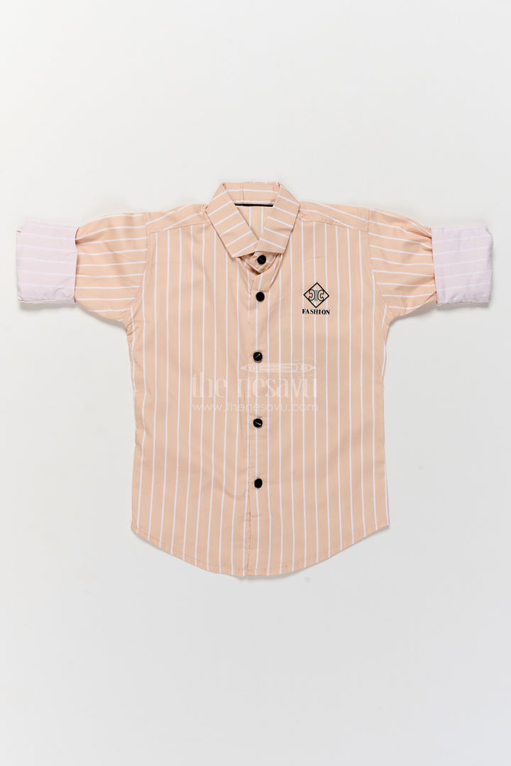 Boys Shirt for Kids in Yellow for Traditional Events