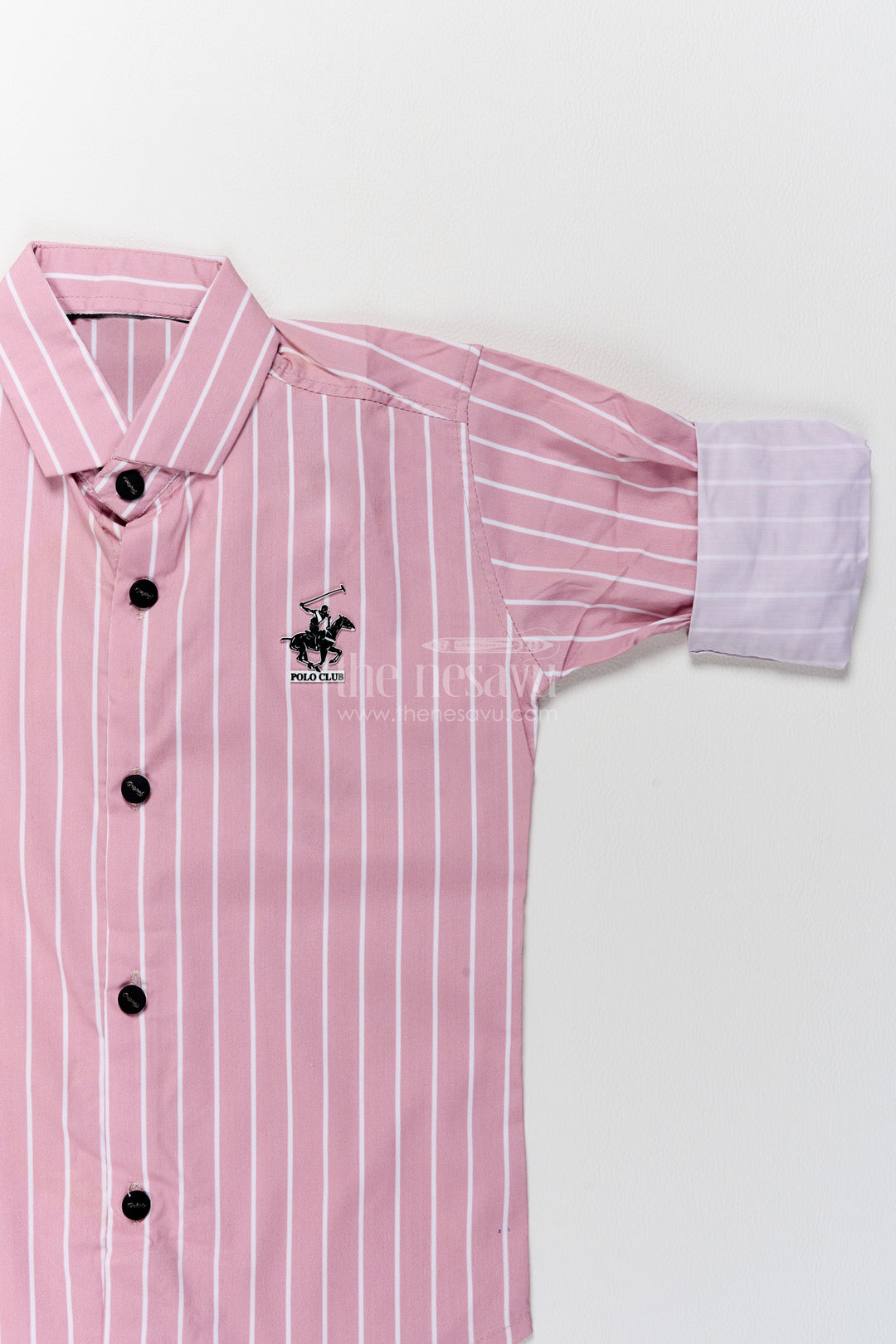 Boys Casual Shirt in Pink for Celebrations and Photos