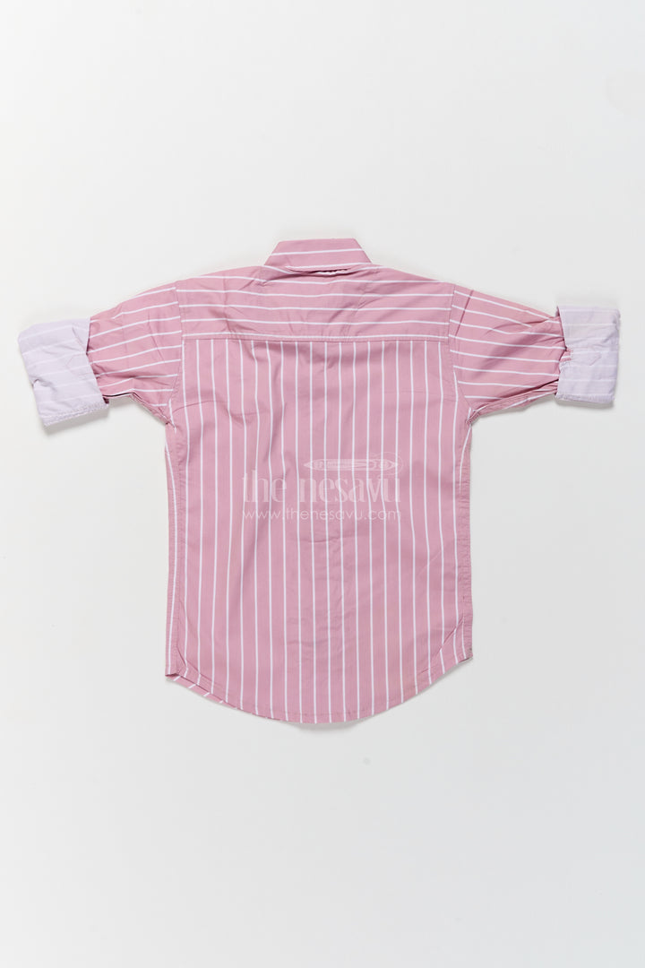 Boys Casual Shirt in Pink for Celebrations and Photos
