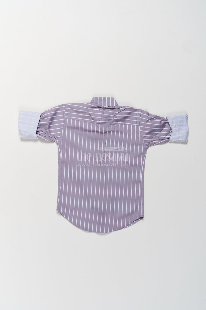 Boys Cotton Shirt in Grey for Portrait Days