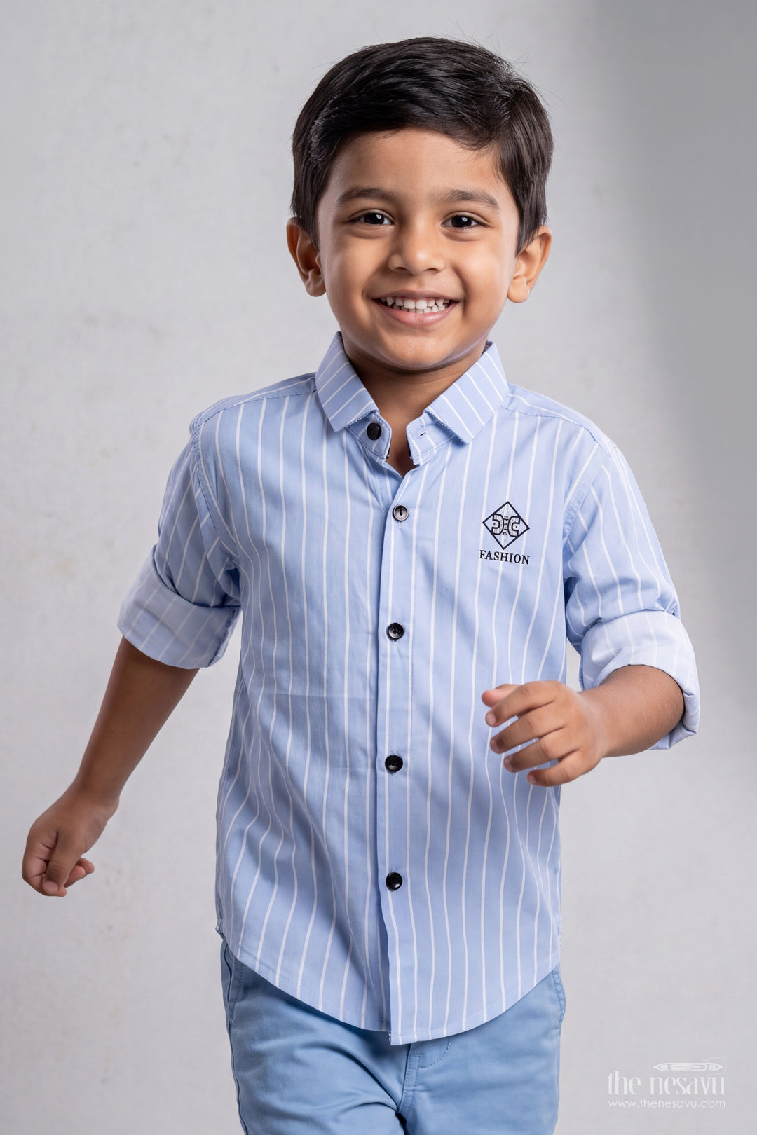Boys Shirt for Kids in Grey with an Occasion Ready Finish