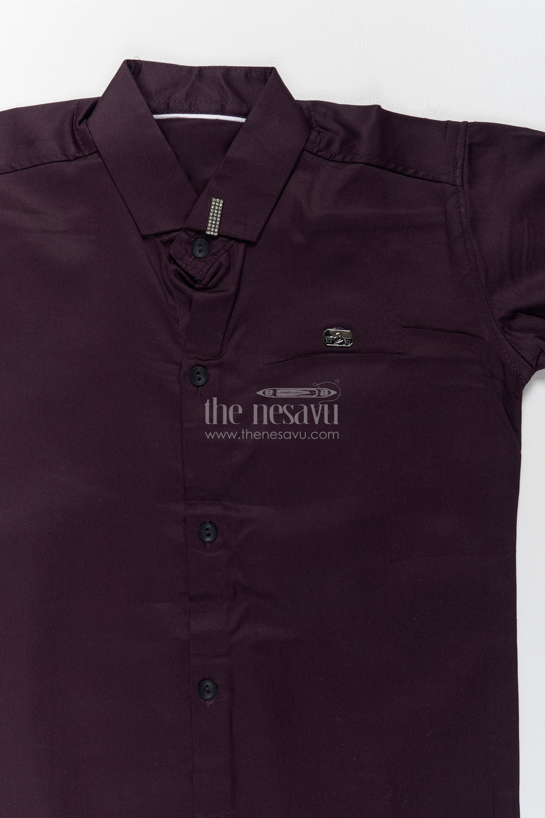 Boys Shirt for Kids in Purple for Family Celebrations