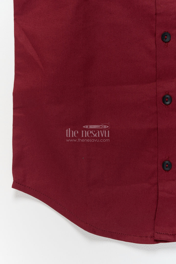 Boys Casual Shirt in Red for Celebrations and Photos