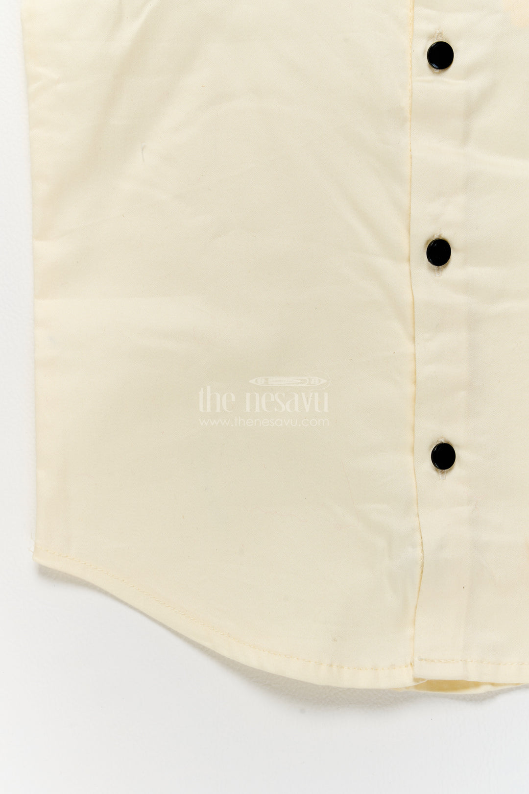 Boys Cotton Shirt in Off White for Special Functions