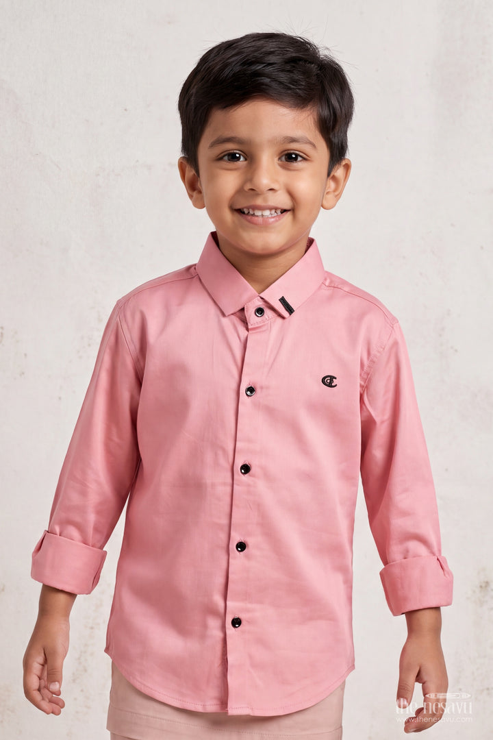 Boys Shirt for Kids in Pink for Traditional Events