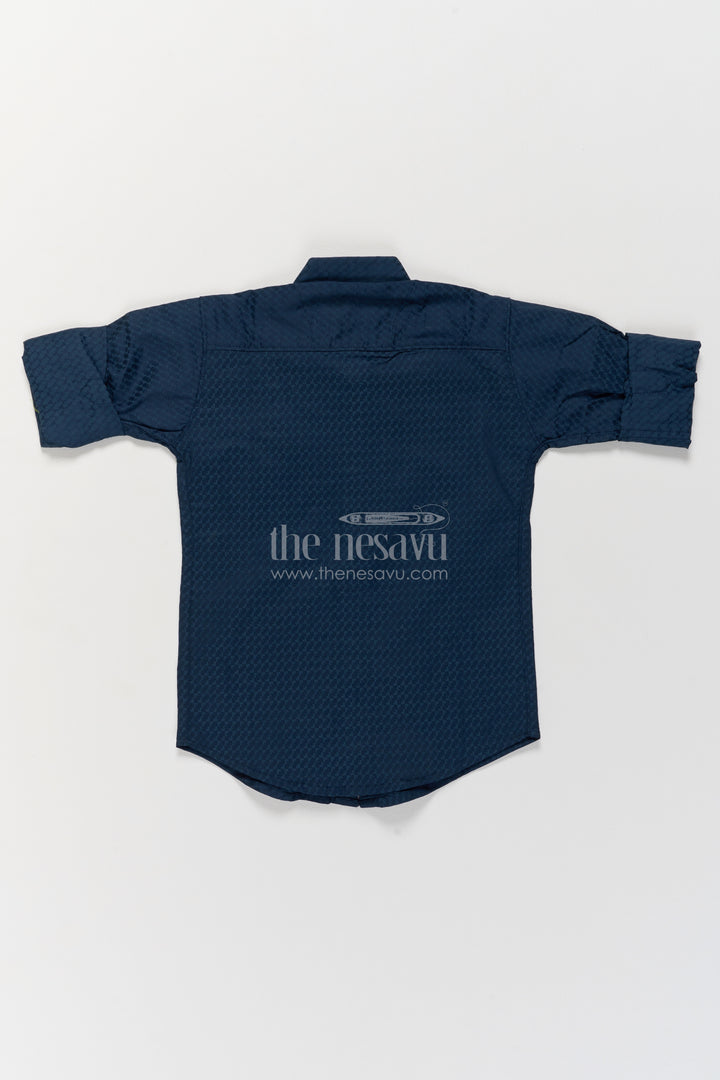 Boys Casual Shirt in Blue for Celebration Styling