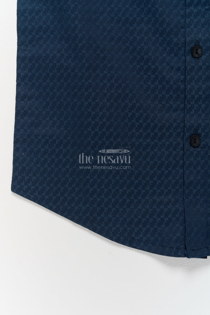 Boys Casual Shirt in Blue for Celebration Styling
