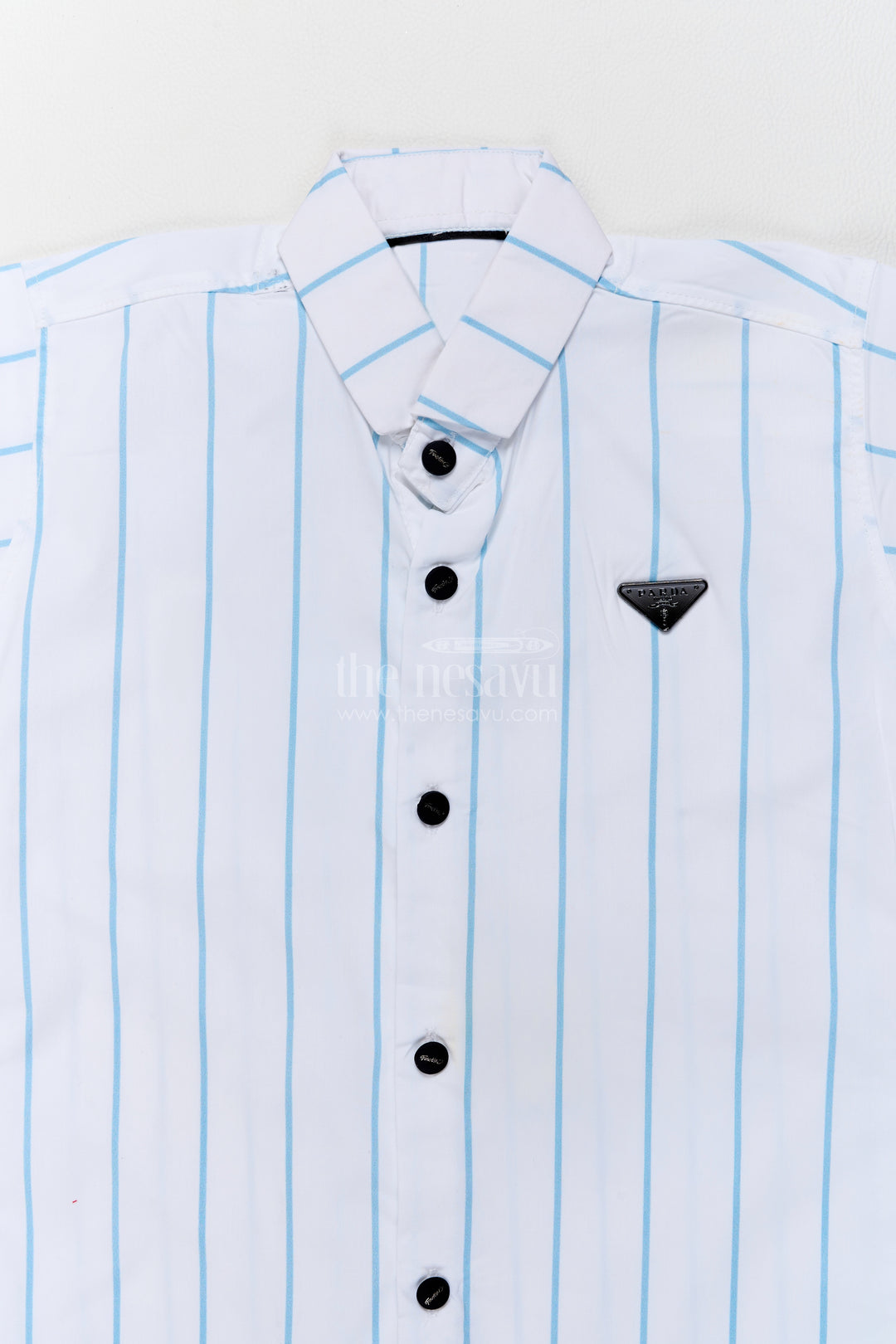 Boys Cotton Shirt in White with Smart Tailoring