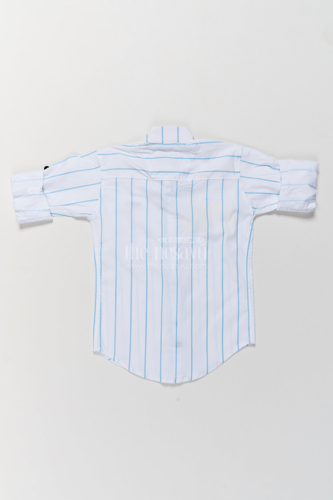 Boys Cotton Shirt in White with Smart Tailoring