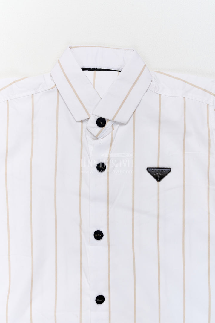 Boys Shirt for Kids in Off White for Traditional Events