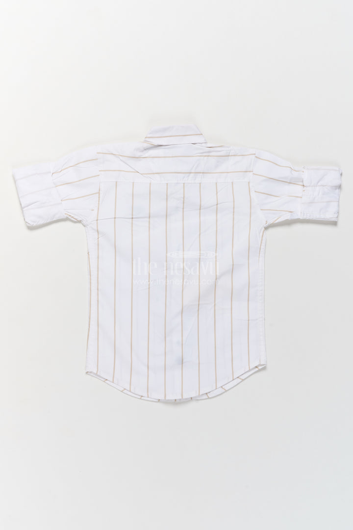Boys Shirt for Kids in Off White for Traditional Events
