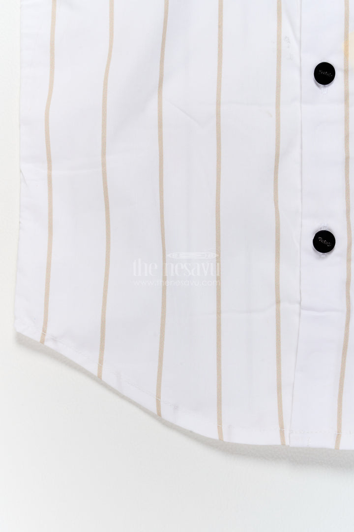 Boys Shirt for Kids in Off White for Traditional Events
