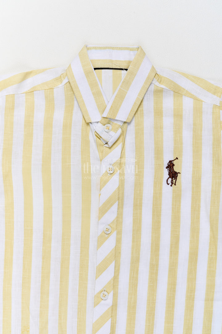 Boys Shirt for Kids in Yellow for Family Celebrations