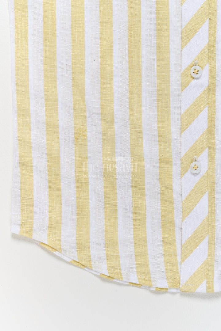 Boys Shirt for Kids in Yellow for Family Celebrations