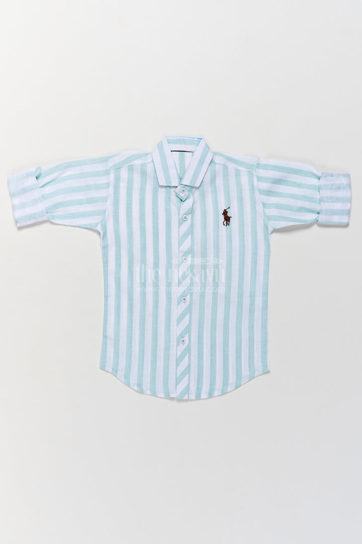 Boys Casual Shirt in Blue for Special Functions