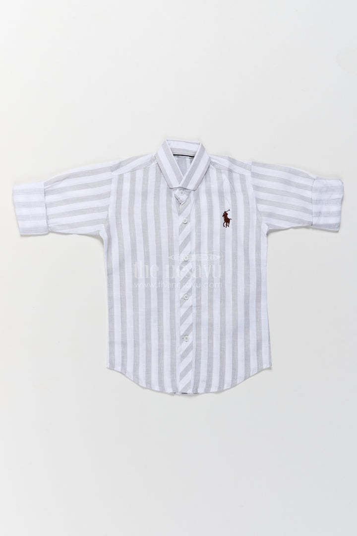 Boys Shirt for Kids in Blue with an Occasion Ready Finish
