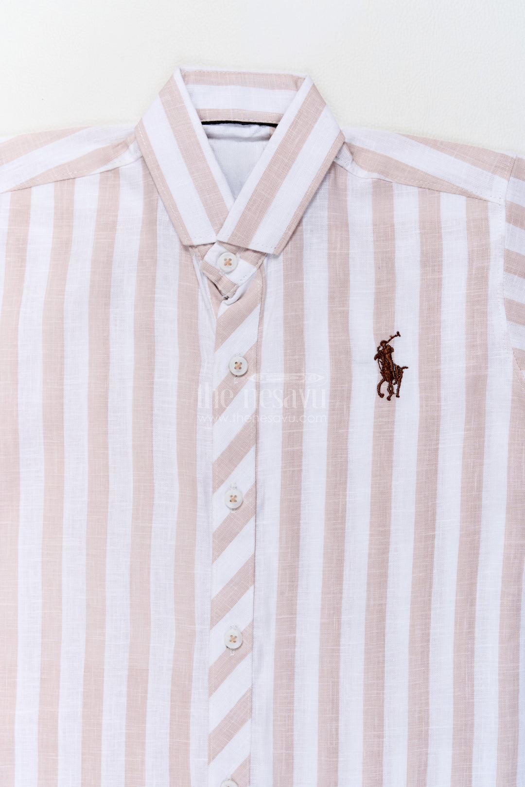 Boys Casual Shirt in Brown for Milestone Days